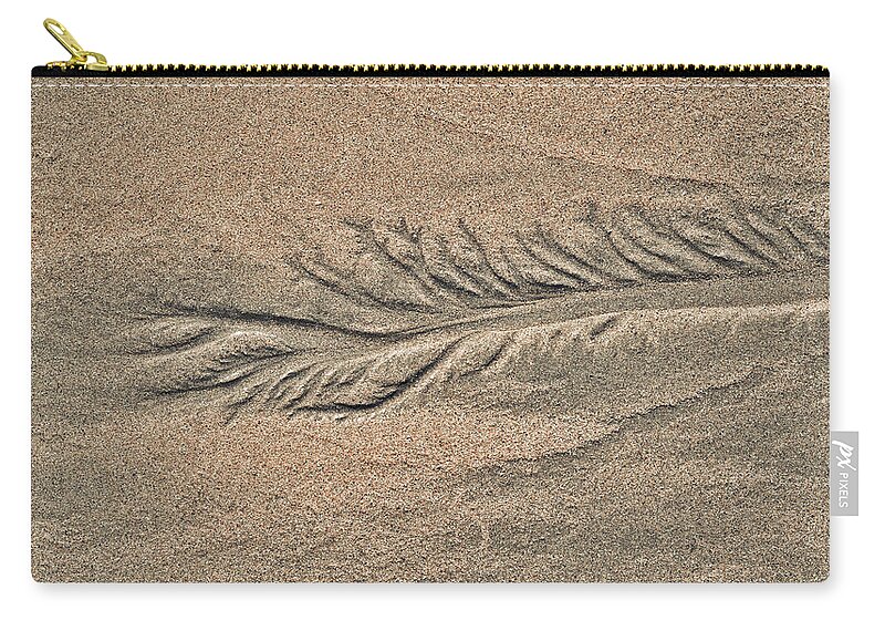 Australia Zip Pouch featuring the photograph Sand Patterns on the Beach 2 #1 by Steven Ralser
