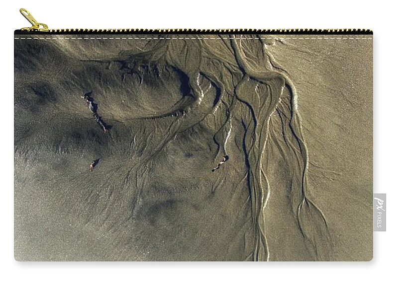 Newel Hunter Zip Pouch featuring the photograph Sandscape 1 #1 by Newel Hunter