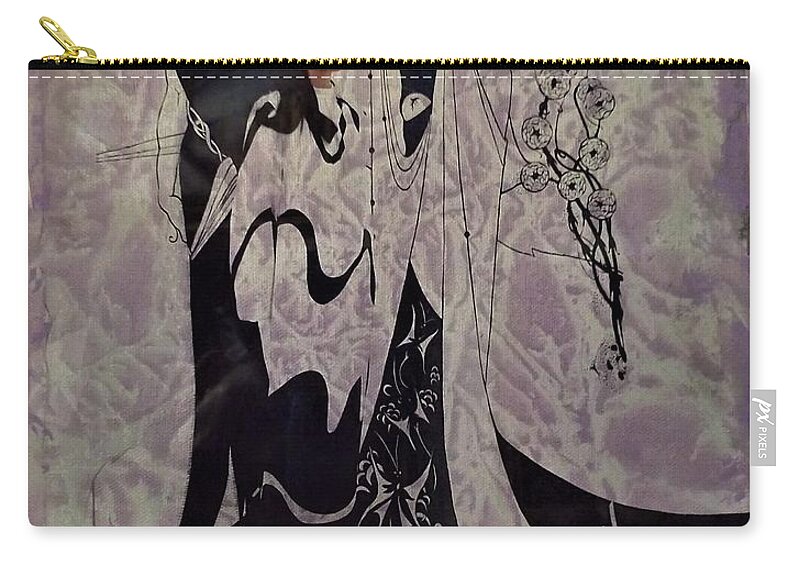 Ladies Zip Pouch featuring the mixed media Sophisticated Ladies by Stephen King