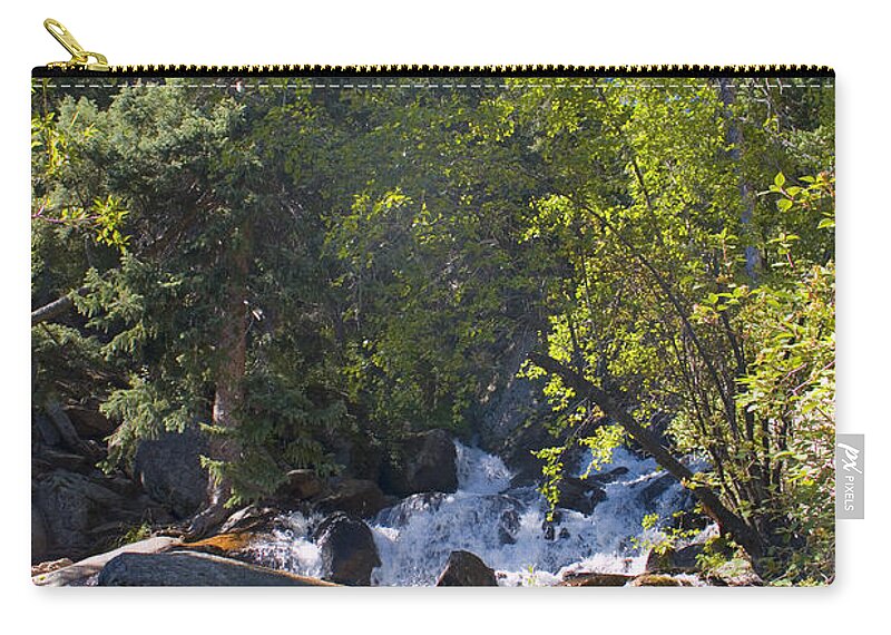 South Catamount Creek Zip Pouch featuring the photograph South Catamount Falls #1 by Steven Krull