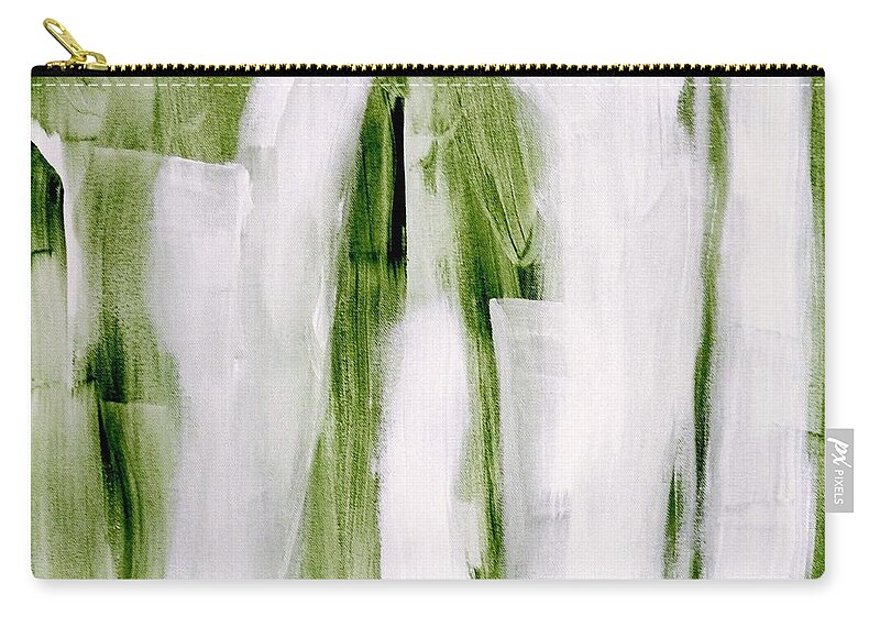 Painting Acrylic On Canvas Zip Pouch featuring the painting Spirit Filled #1 by Marsha Heiken
