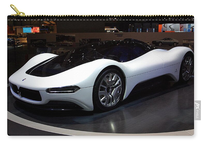 Sports Car Zip Pouch featuring the photograph Sports Car #1 by Jackie Russo