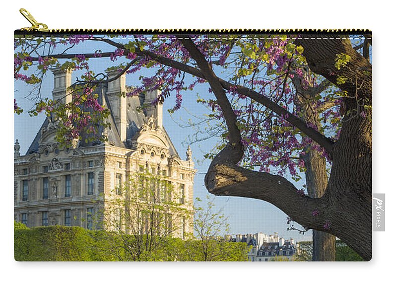 Paris Zip Pouch featuring the photograph Spring in Paris #2 by Brian Jannsen