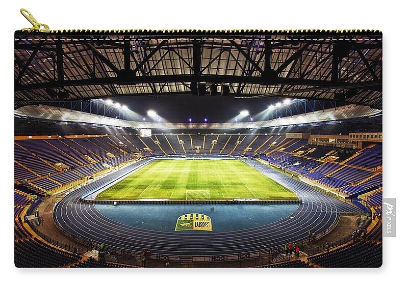 Stadium Zip Pouch featuring the photograph Stadium #1 by Jackie Russo
