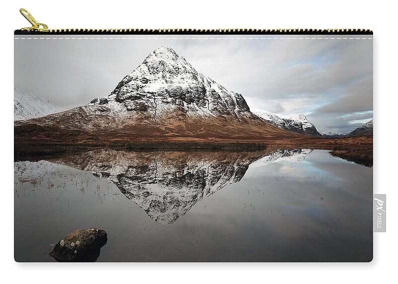 Glencoe Zip Pouch featuring the photograph Stob Coire Raineach by Grant Glendinning