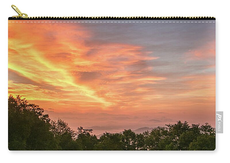 Sunrise Zip Pouch featuring the photograph Sunrise July 22 2015 #1 by D K Wall