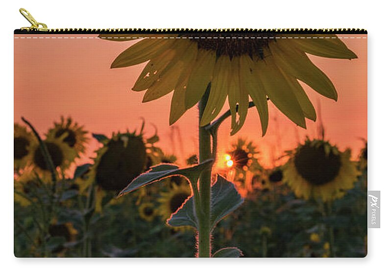 Sunset Zip Pouch featuring the photograph Sunset #1 by Holly Ross