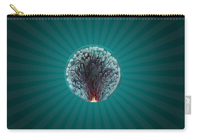 Surreal Zip Pouch featuring the digital art Surreal #1 by Super Lovely