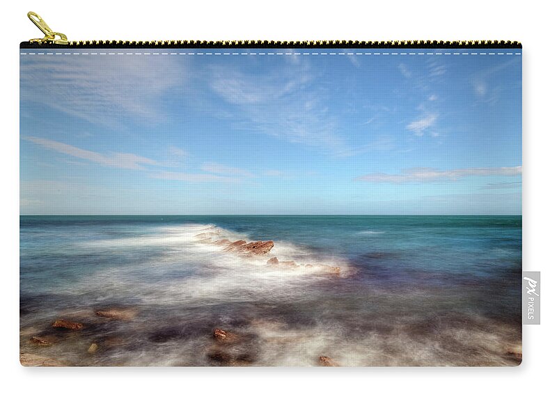 Swanage Zip Pouch featuring the photograph Swanage - England #1 by Joana Kruse