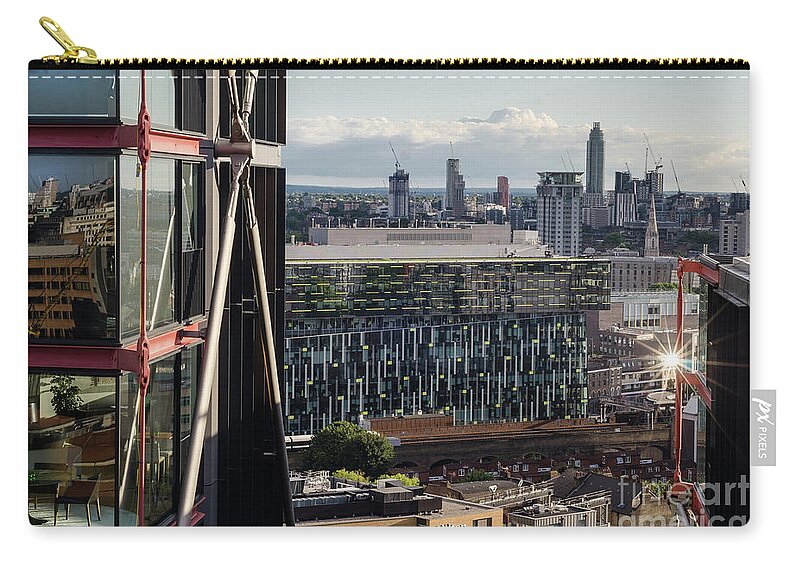 Glass Zip Pouch featuring the photograph The London Skyline by Perry Rodriguez