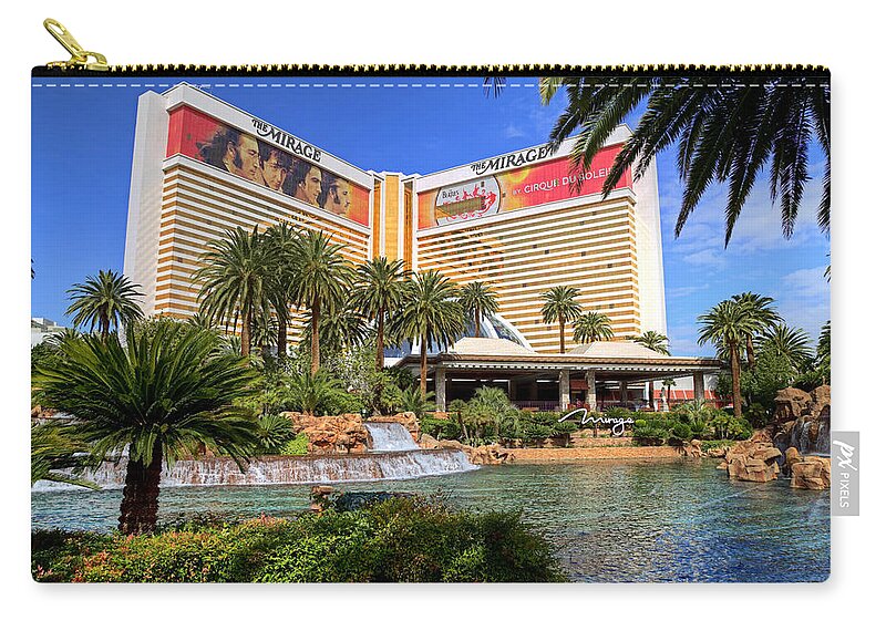 Mirage Zip Pouch featuring the photograph The Mirage #1 by Ricky Barnard