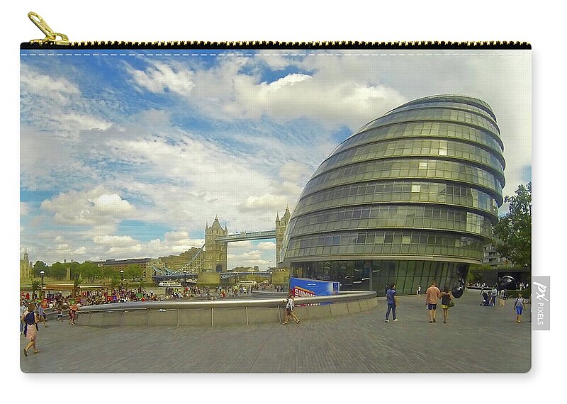 The Tower Of London Zip Pouch featuring the photograph The Towers Of London #1 by Steve Swindells
