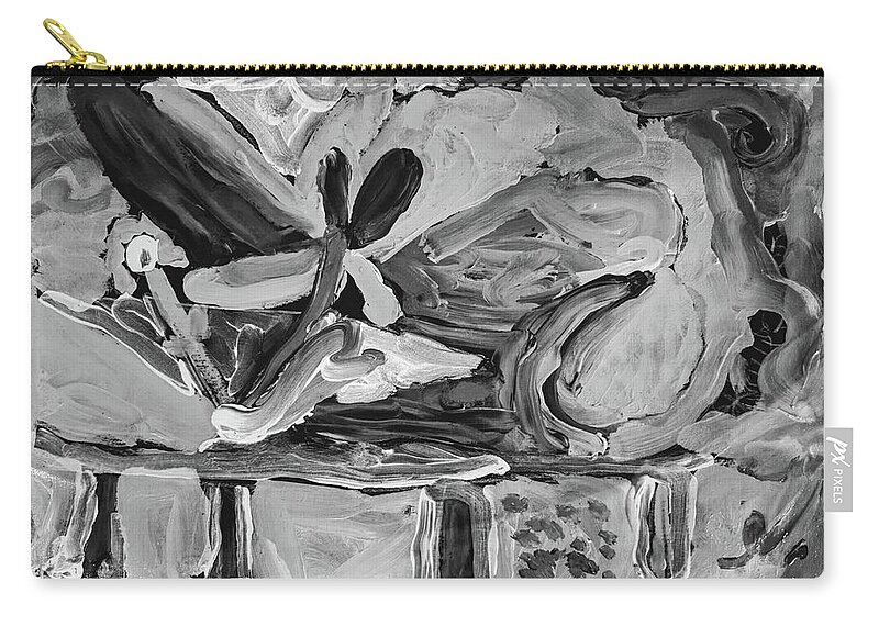  Carry-all Pouch featuring the painting The Very Big Flower by Abigail White