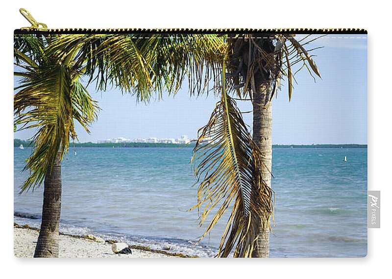 Atlantic Ocean Zip Pouch featuring the photograph The waters edge #1 by Camille Lopez