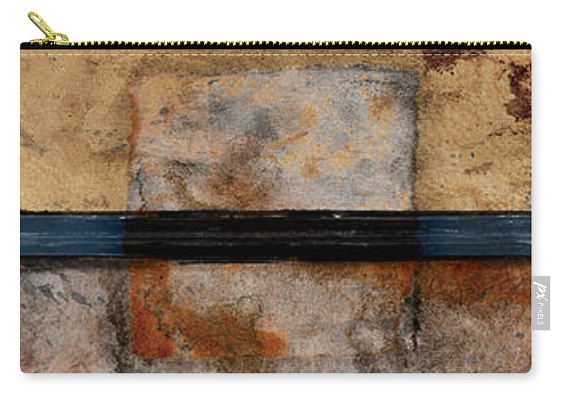 Photomontage Zip Pouch featuring the photograph Three Squared Series of Two #1 by Carol Leigh