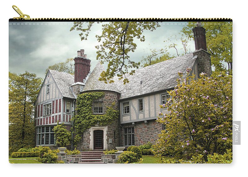 House Zip Pouch featuring the photograph Tudor Estate #1 by Jessica Jenney
