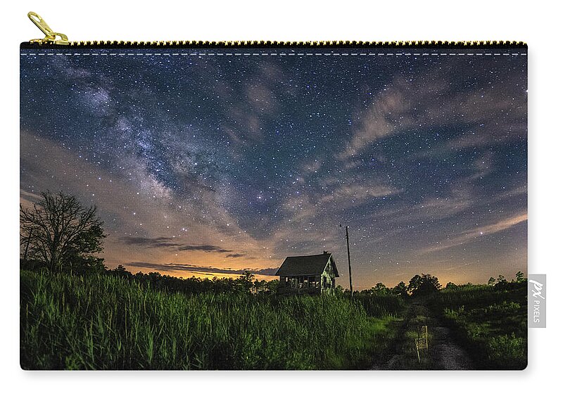 Maryland Zip Pouch featuring the photograph Under A New Moon #1 by Robert Fawcett
