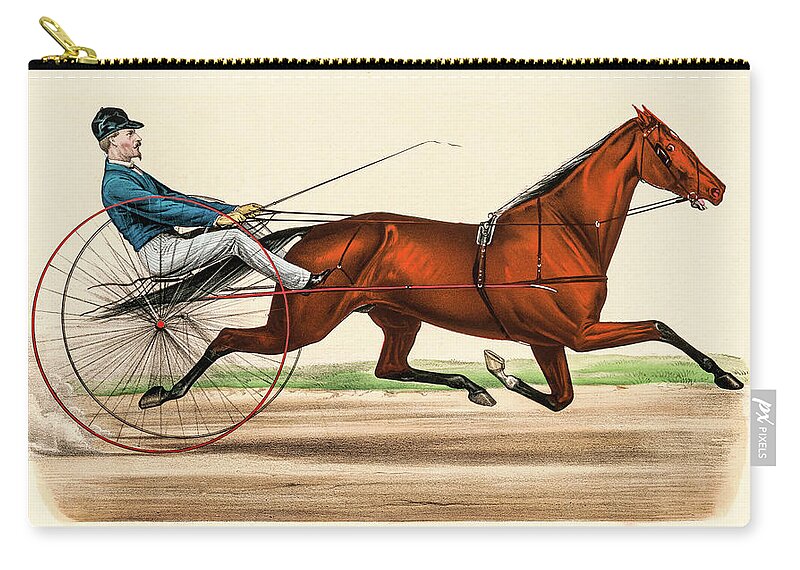 Cape May Zip Pouch featuring the photograph Victorian Jockey #1 by David Letts