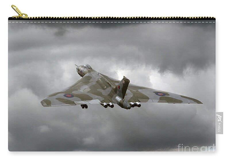 Avro Vulcan Zip Pouch featuring the photograph Vulcan to the sky #1 by Ang El