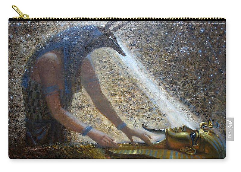 Egypt Carry-all Pouch featuring the painting Wake Up by Valentina Kondrashova