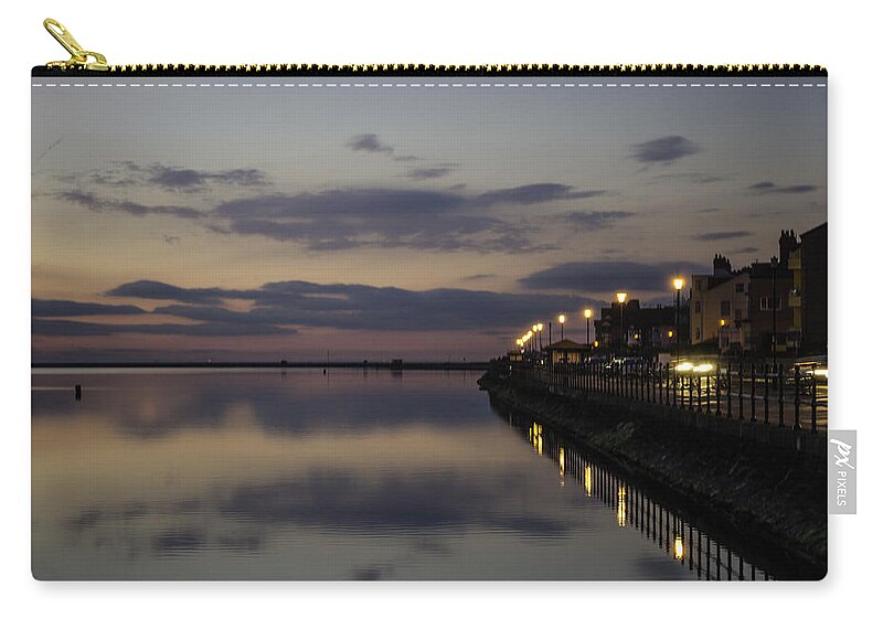Beautiful Carry-all Pouch featuring the photograph West Kirby Promenade Sunset by Spikey Mouse Photography