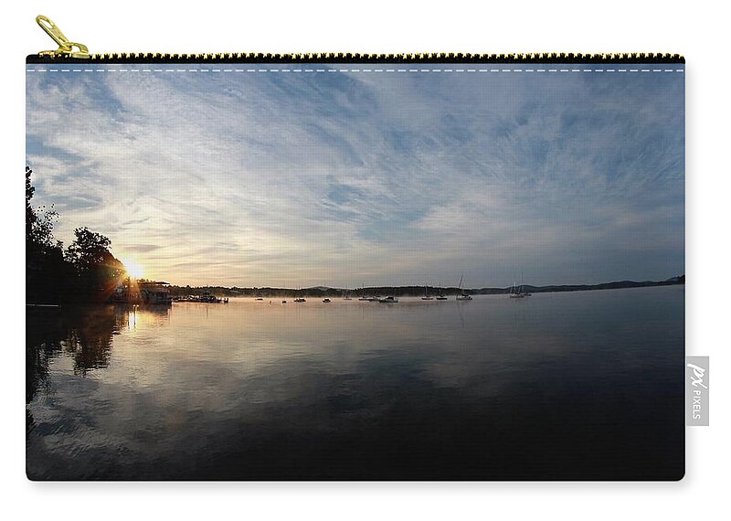 Lake Winnipesaukee Zip Pouch featuring the photograph Wolfeboro Bay #1 by Donn Ingemie