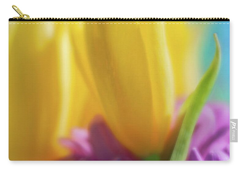Flower Zip Pouch featuring the photograph Yellow Lily #1 by Al Hurley