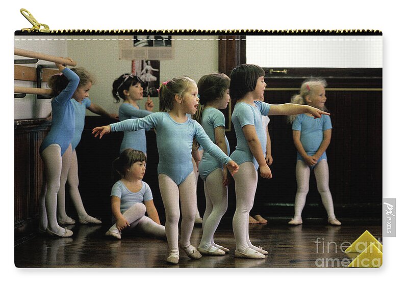 Young Zip Pouch featuring the photograph Young Ballet Dancers #5 by Jim Corwin