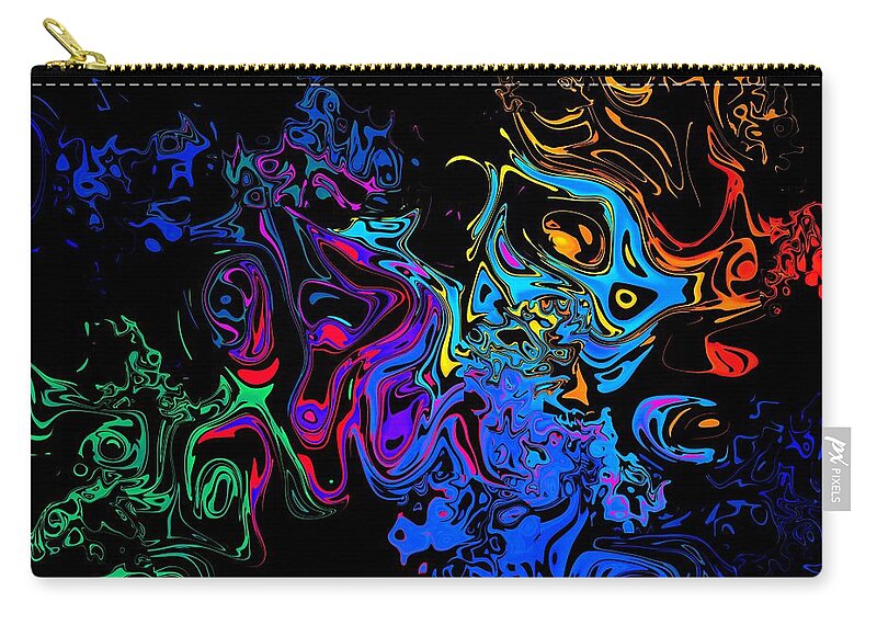 Colourful Zip Pouch featuring the photograph Zoogle #2 by Mark Blauhoefer