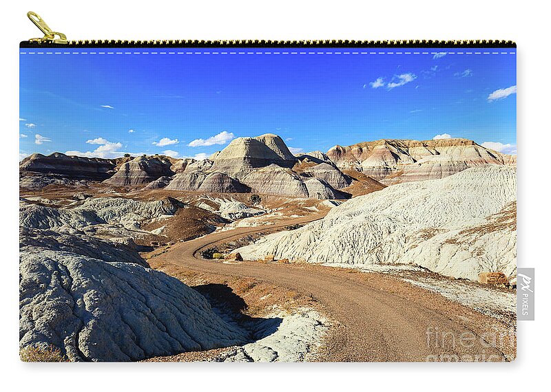 Arizona Zip Pouch featuring the photograph Arizona Petrified Forest #10 by Raul Rodriguez