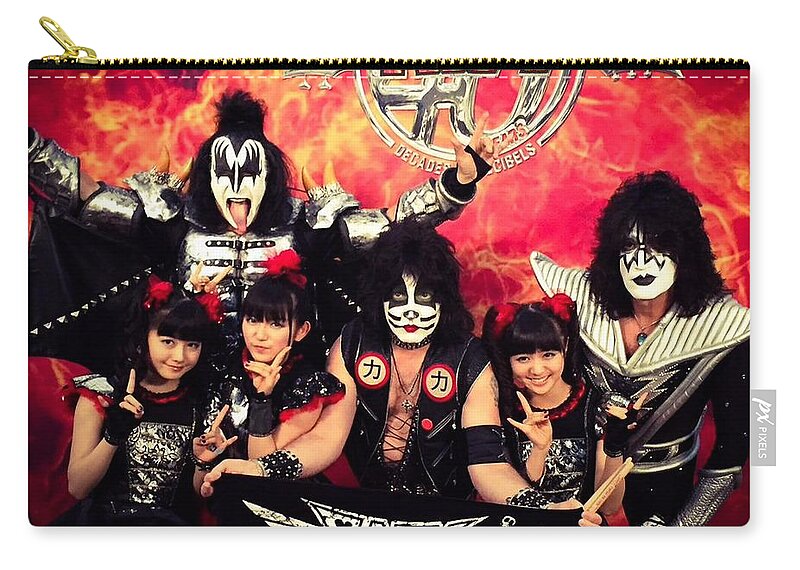 Babymetal Zip Pouch featuring the photograph Babymetal #10 by Jackie Russo