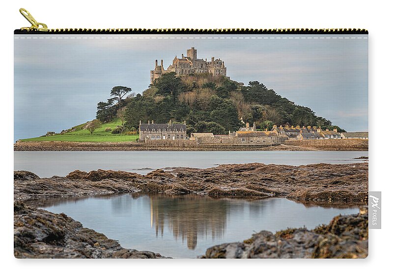 St Michael's Mount Zip Pouch featuring the photograph St Michael's Mount - Cornwall #10 by Joana Kruse
