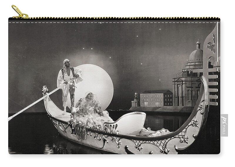 -one Man One Woman- Zip Pouch featuring the photograph Silent Still: Man & Woman #106 by Granger