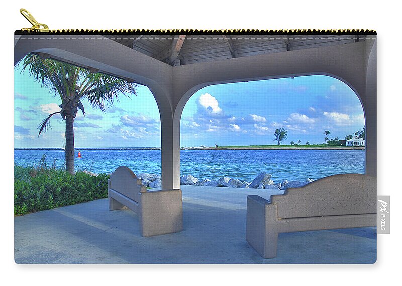  Zip Pouch featuring the photograph 11- Lake Worth Inlet by Joseph Keane