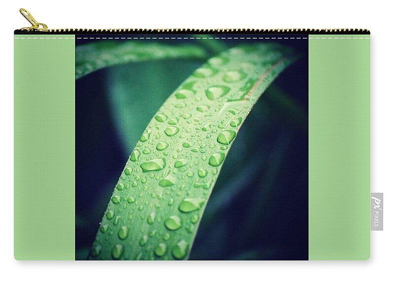 Water Drop Zip Pouch featuring the photograph Water Drop #11 by Jackie Russo