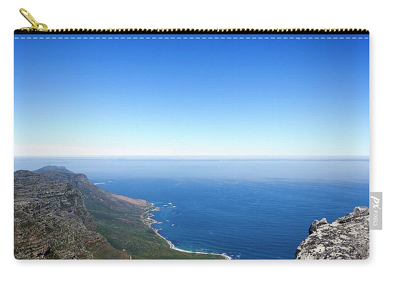 Sea Zip Pouch featuring the photograph Beautiful seaside scenery #117 by Carl Ning