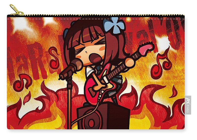 Idolm@ster Zip Pouch featuring the digital art iDOLM@STER #12 by Maye Loeser