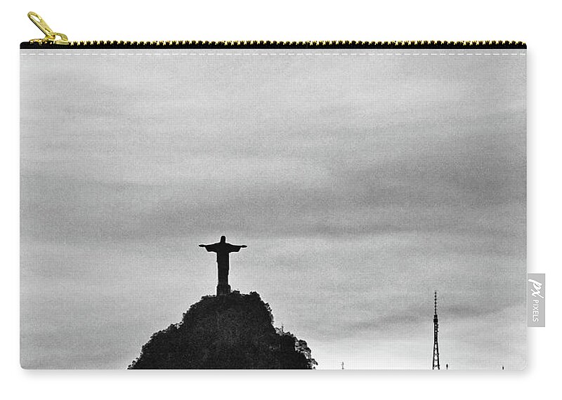 Riodejaneiro Zip Pouch featuring the photograph Cristo Redentor #13 by Cesar Vieira