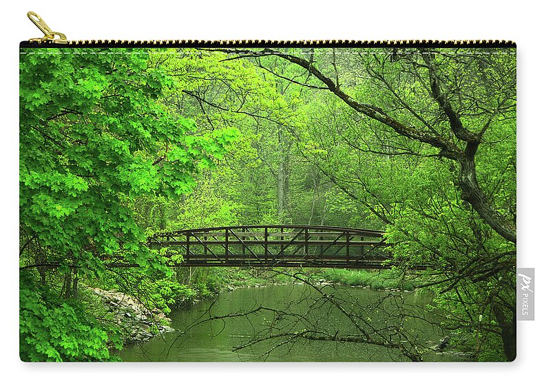 Jacobsburg State Park Pa Zip Pouch featuring the photograph Jacobsburg State Park PA by Raymond Salani III