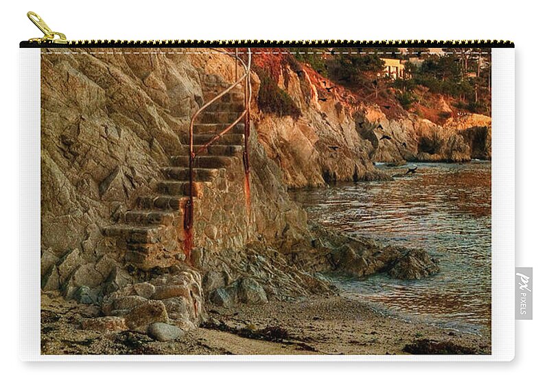 Stairs Zip Pouch featuring the photograph 135 Fxq by Charlene Mitchell