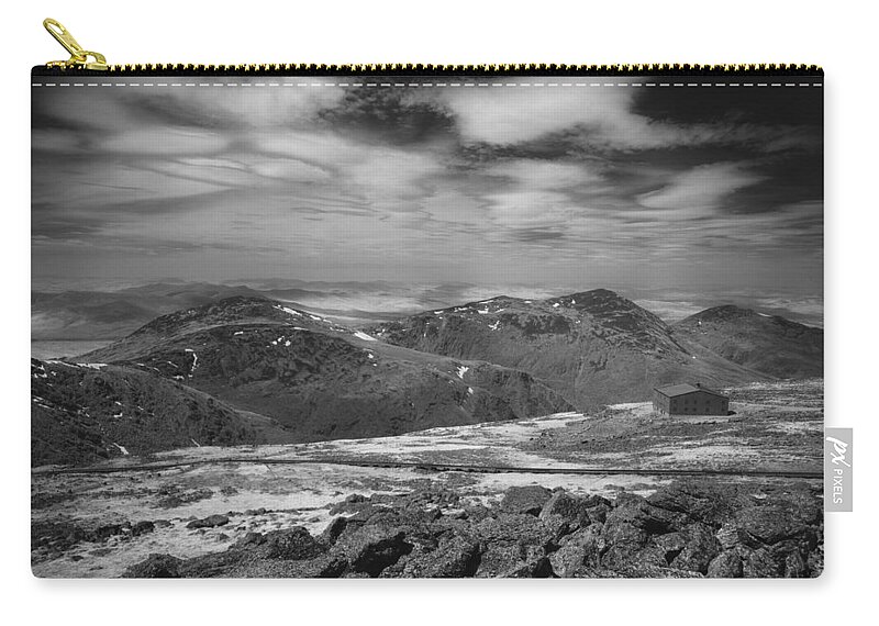 135764 Zip Pouch featuring the photograph 135764 Presidential Range NH Infrared by Ed Cooper Photography