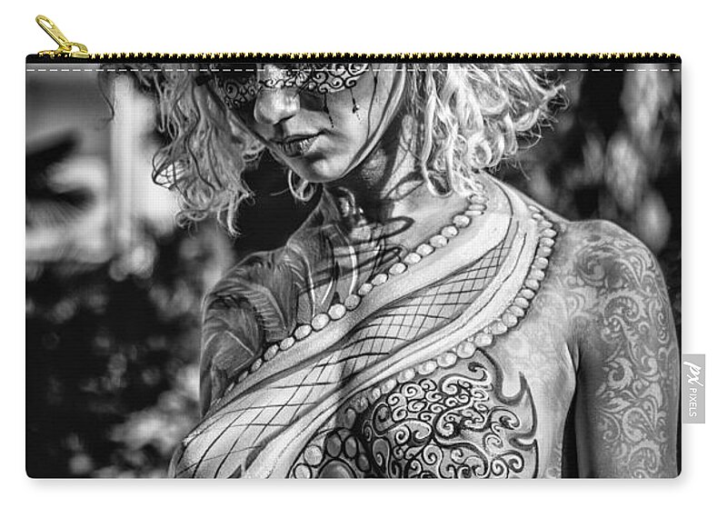 Bodypainting Carry-all Pouch featuring the photograph Bodypainting by Traven Milovich