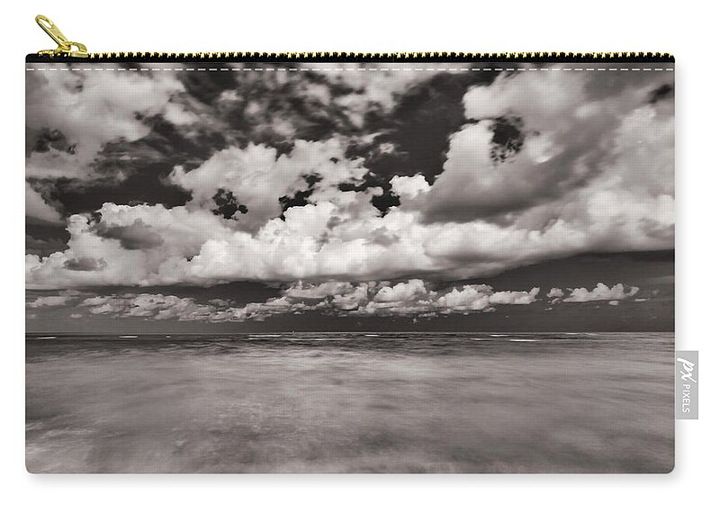 Crandon Park Beach Zip Pouch featuring the photograph Crandon Park Beach #14 by Raul Rodriguez