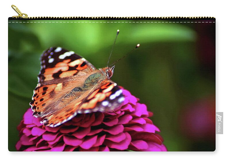 Butterfly Zip Pouch featuring the digital art Butterfly #15 by Super Lovely