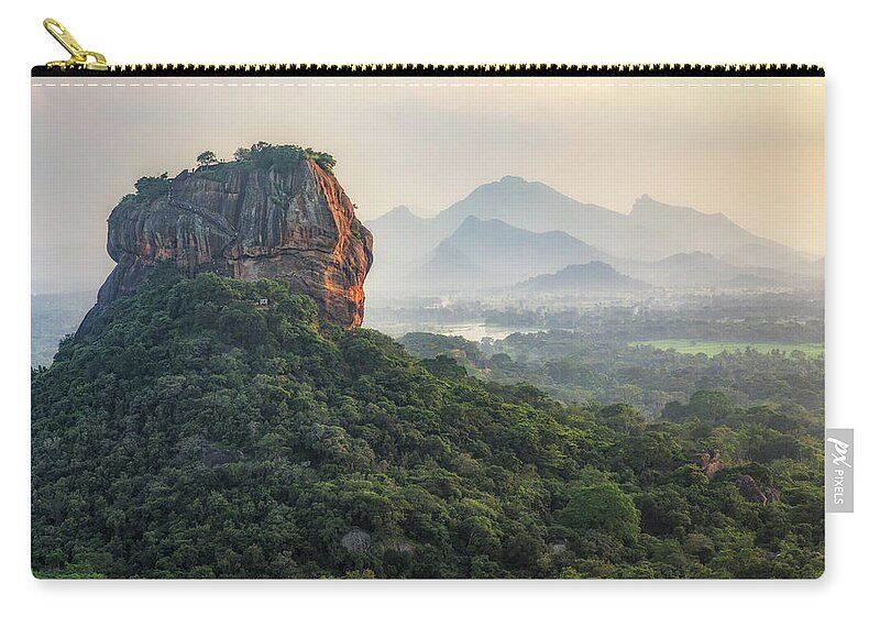 Pidurangala Zip Pouch featuring the photograph Sigiriya - Sri Lanka #15 by Joana Kruse