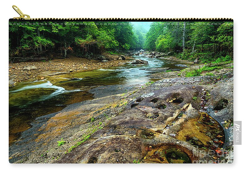 Williams River Zip Pouch featuring the photograph Williams River Summer #16 by Thomas R Fletcher