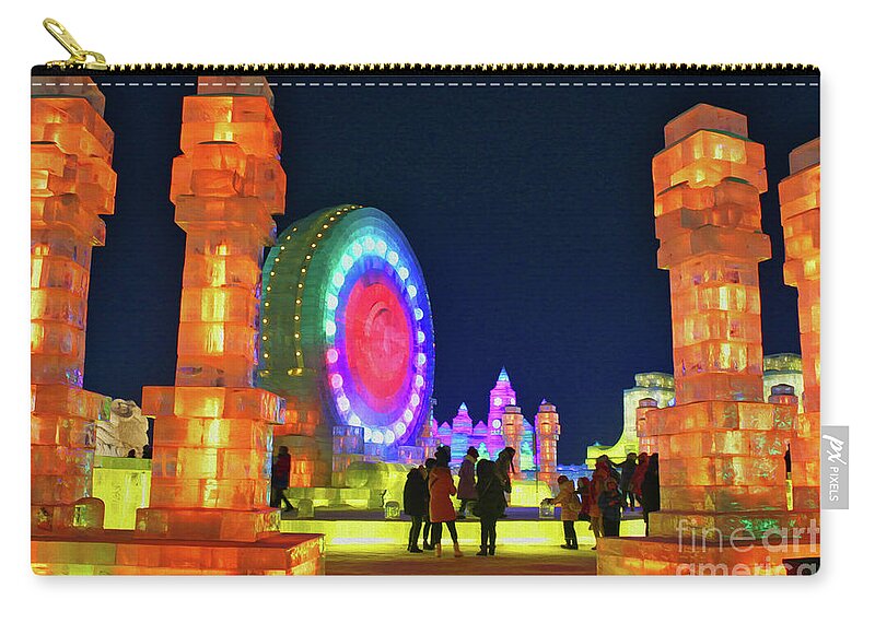 China Zip Pouch featuring the photograph Discovering China by Marisol VB