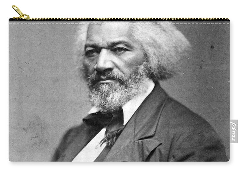 1885 Zip Pouch featuring the photograph Frederick Douglass #17 by Granger