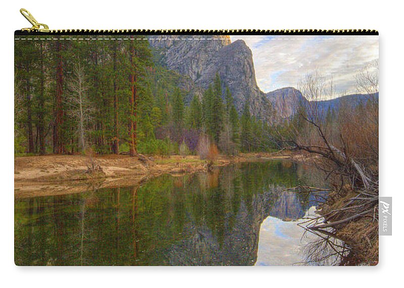 Yosemite Zip Pouch featuring the photograph In Yosemite #17 by Marc Bittan