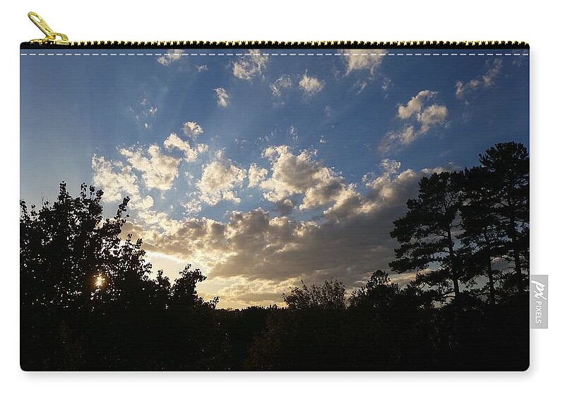 Sky Zip Pouch featuring the photograph Sky #17 by Mariel Mcmeeking